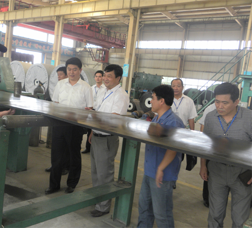 張輝書記參觀祥通集團車間